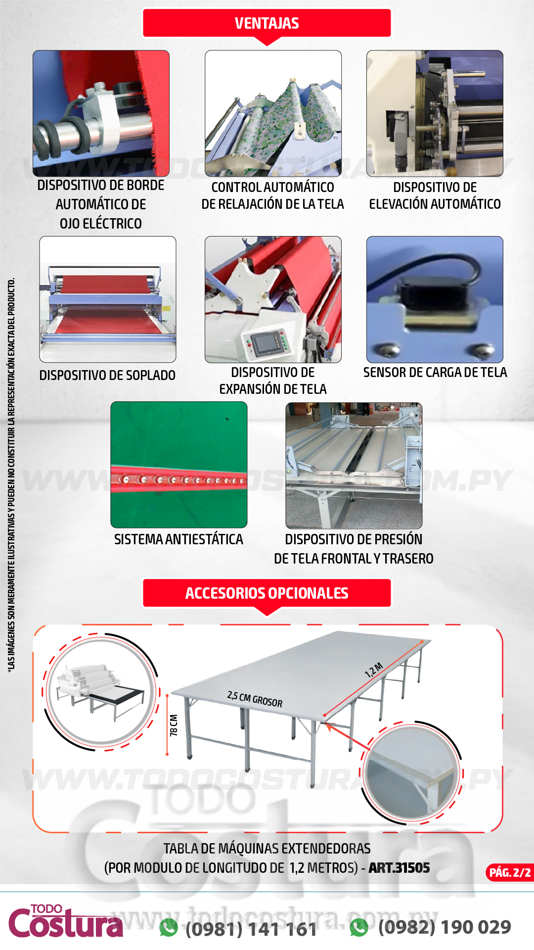 EXTENDEDORA (AUTOMATICA - 190CM) WILLPEX F7